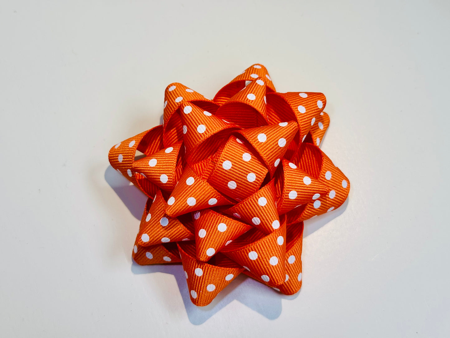 Gift Bow - Polka Dot Grosgrain Ribbon