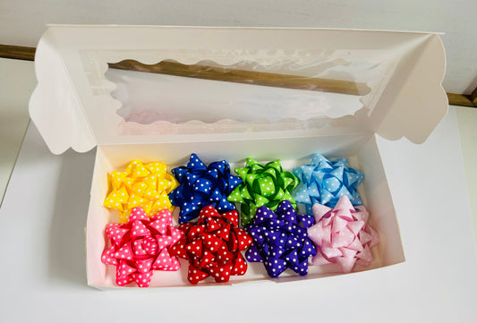 Gift Bow Multi-Pack - Polka Dot Assorted Colors
