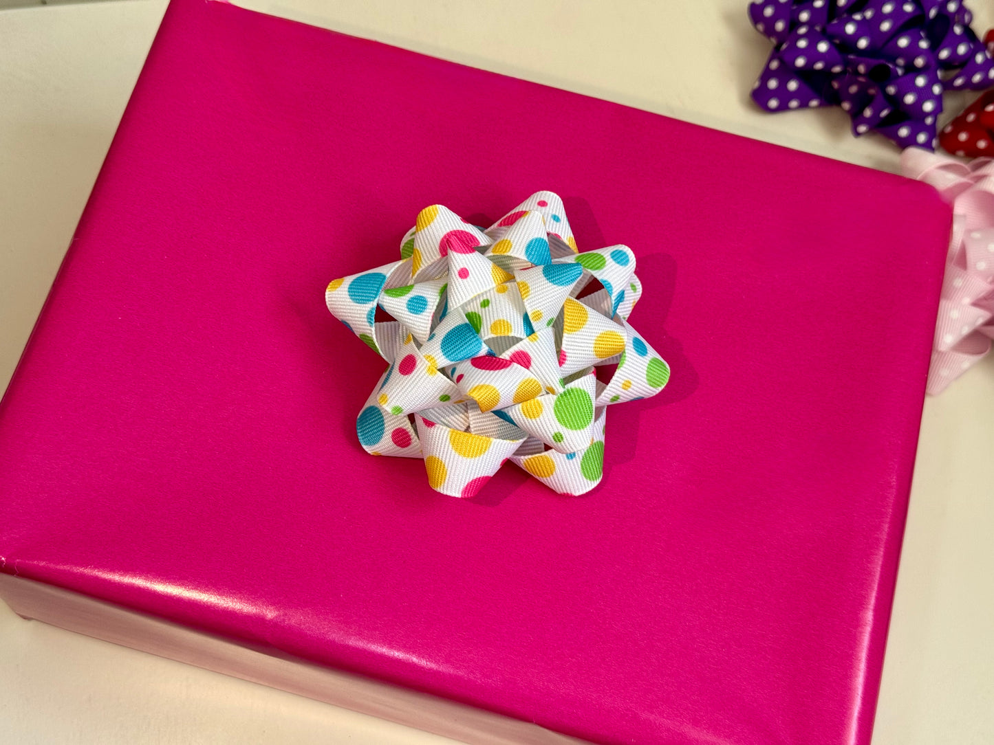 Gift Bow - Multicolored Dots