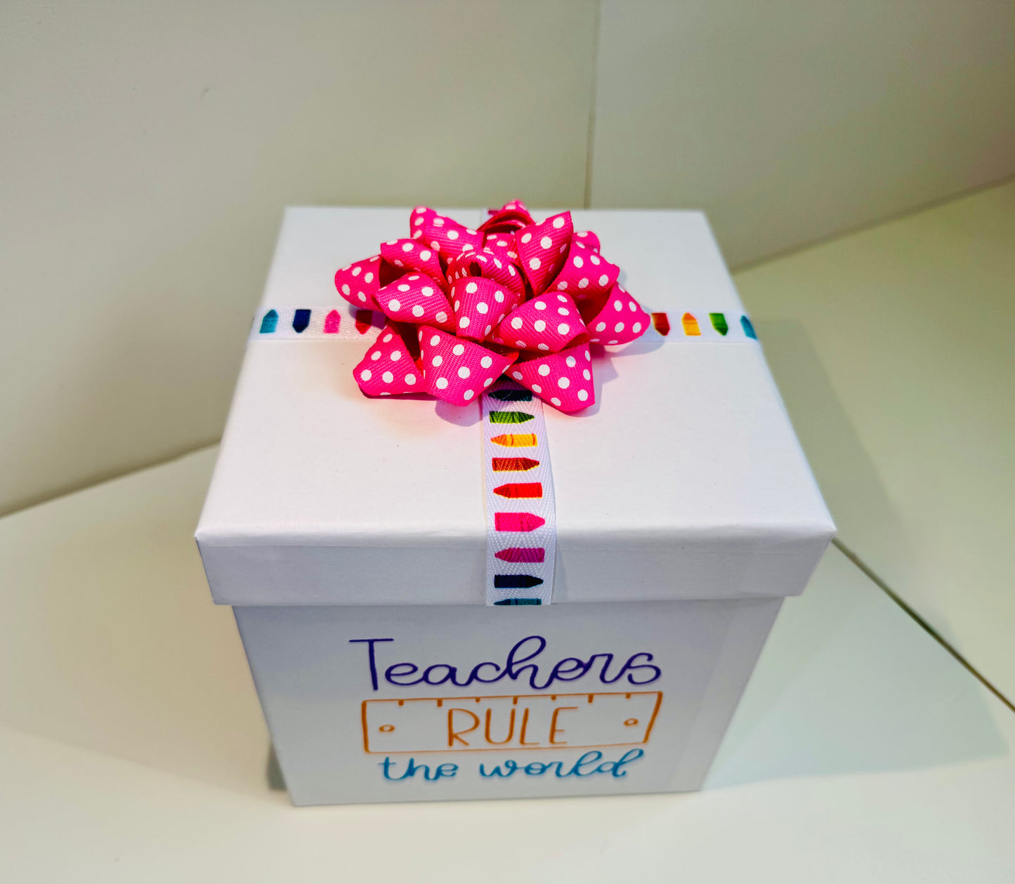 Gift Bow - Polka Dot Grosgrain Ribbon