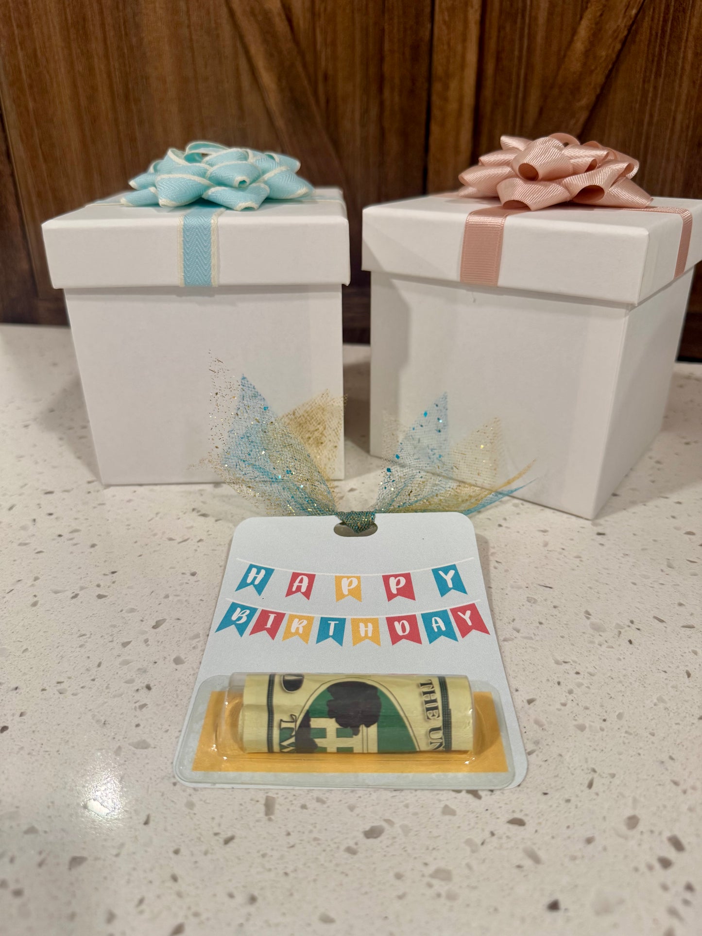 Money Holder Card - Happy Birthday Banner