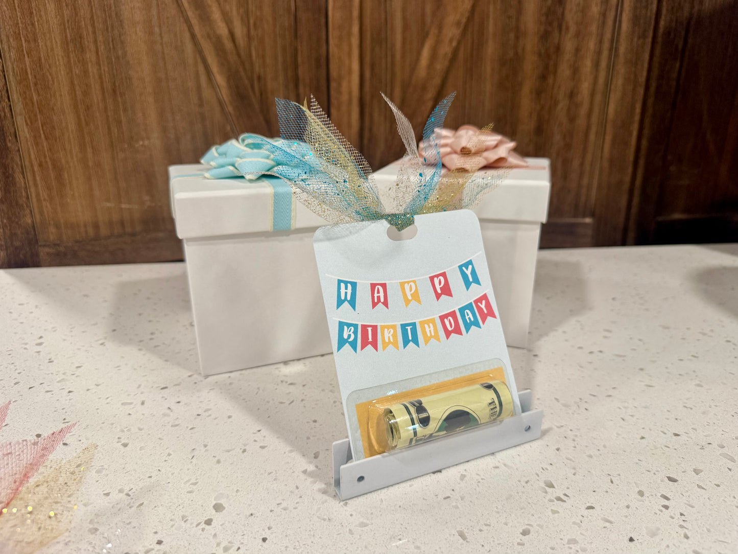 Money Holder Card - Happy Birthday Banner
