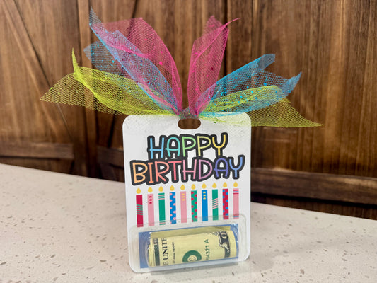 Money Holder Card - Happy Birthday