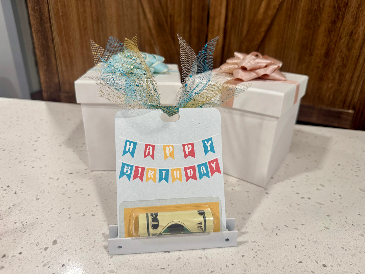Money Holder Card - Happy Birthday Banner