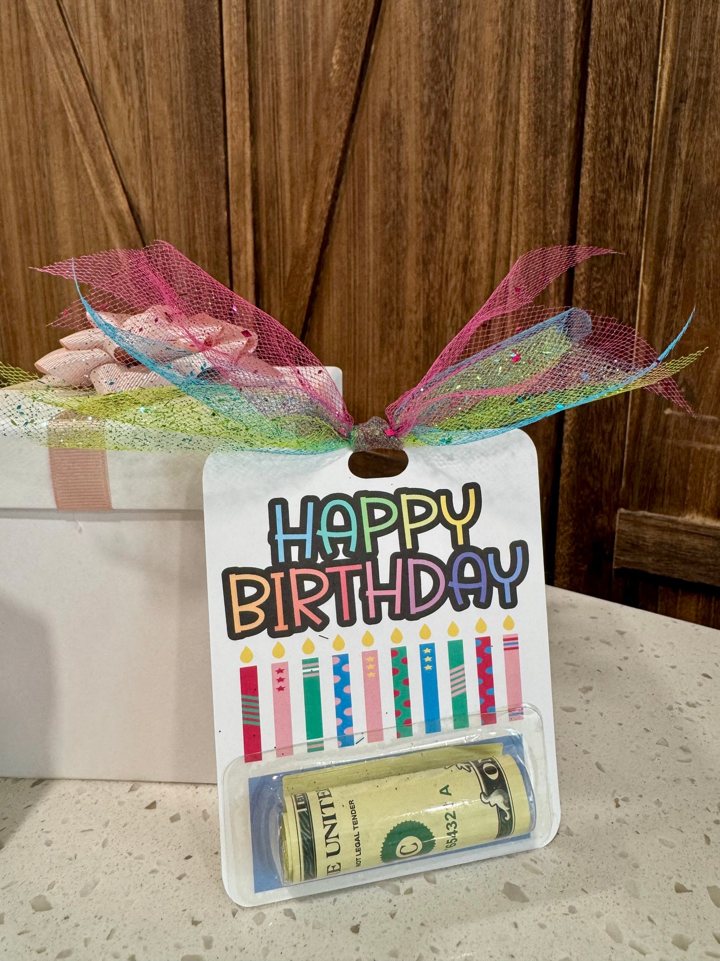 Money Holder Card - Happy Birthday