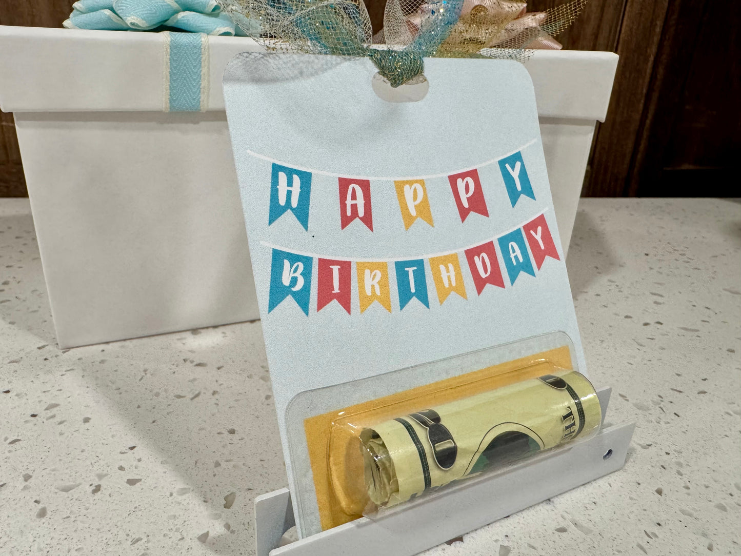 Money Holder Card - Happy Birthday Banner