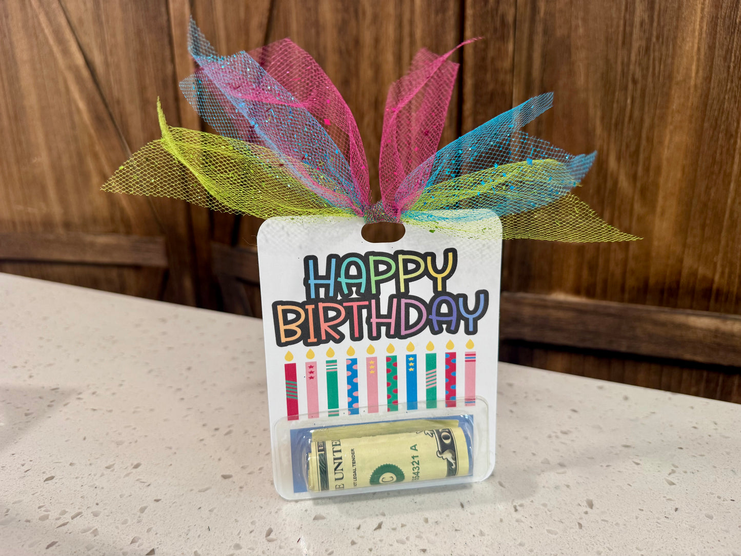 Money Holder Card - Happy Birthday