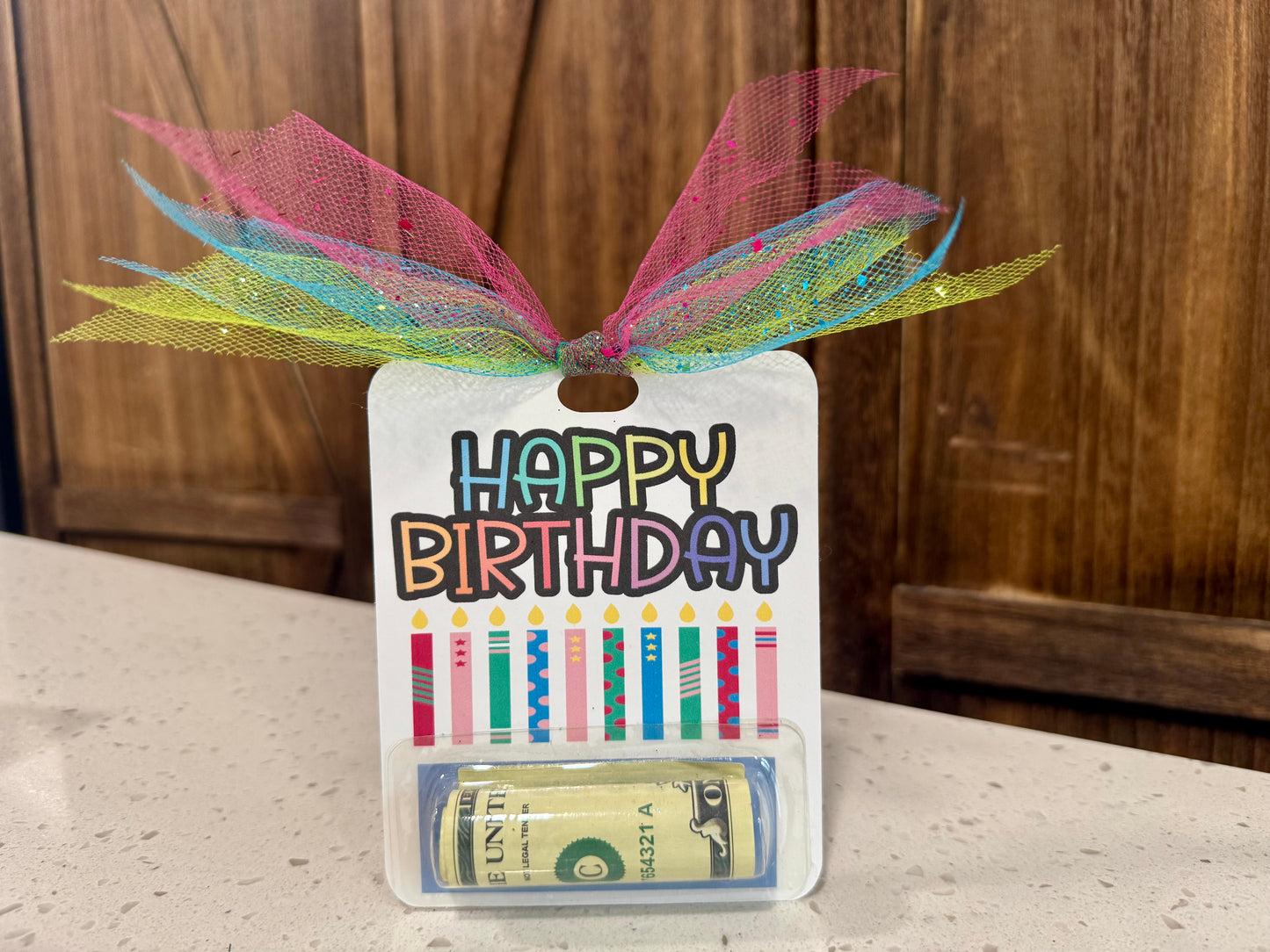 Money Holder Card - Happy Birthday