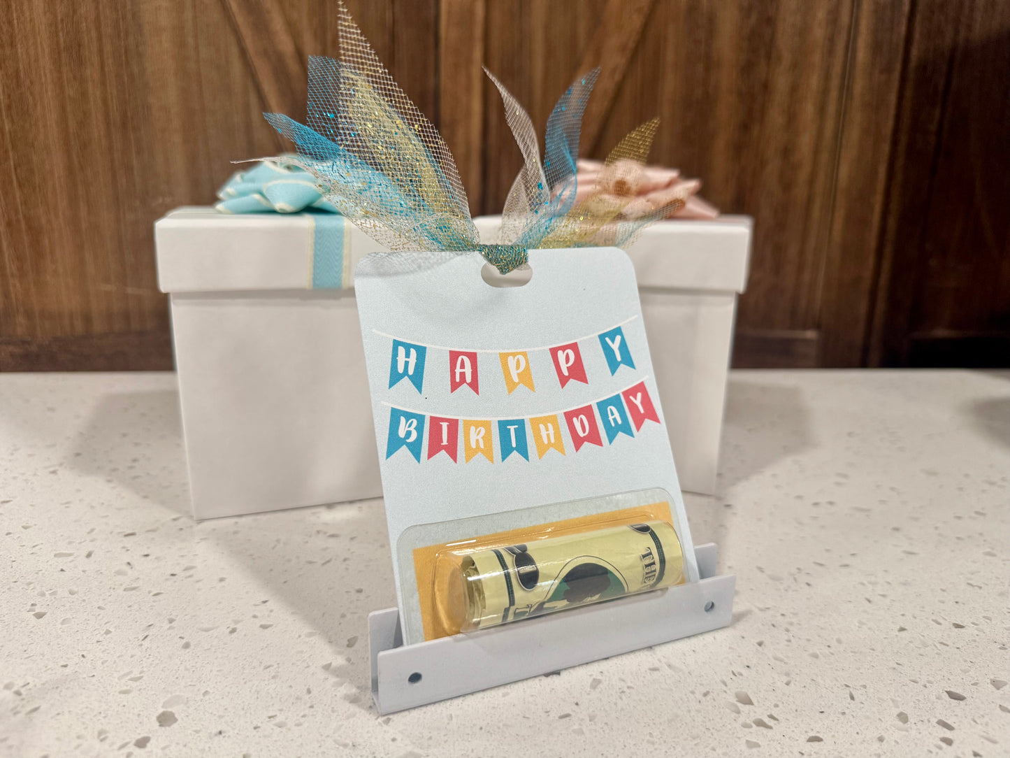 Money Holder Card - Happy Birthday Banner