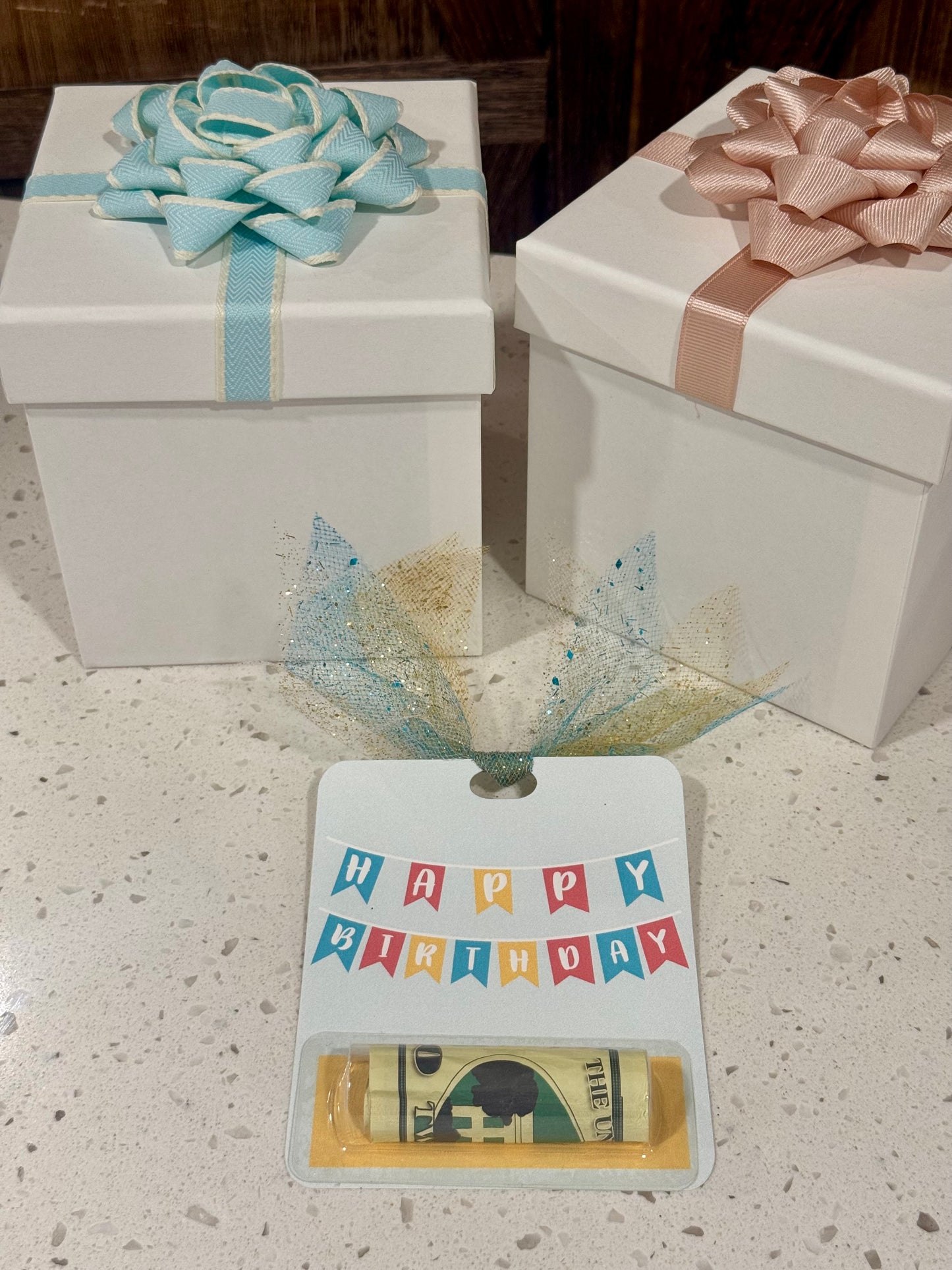 Money Holder Card - Happy Birthday Banner
